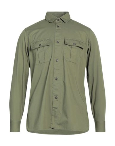 Guy Rover Man Shirt Military Green Size S Cotton