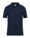 Hartford Man Polo Shirt Midnight Blue Size M Cotton