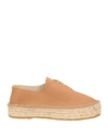 VIRREINA VIRREINA WOMAN ESPADRILLES TAN SIZE 6 LEATHER