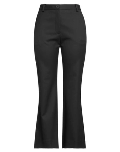 By Malene Birger Woman Pants Black Size 10 Polyester, Viscose, Virgin Wool, Elastane