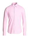 Manuel Ritz Man Shirt Pink Size 15 ½ Linen, Cotton