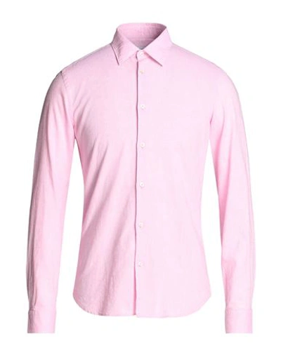 Manuel Ritz Man Shirt Pink Size 17 ½ Linen, Cotton