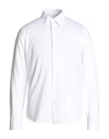 Manuel Ritz Man Shirt White Size 15 ¾ Linen, Cotton
