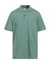 Lacoste Man Polo Shirt Military Green Size 7 Cotton, Elastane