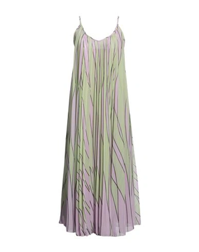 Même Road Woman Maxi Dress Lilac Size 8 Polyester In Purple