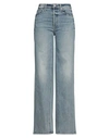 Mother The Enchanter Heel Jeans In Blue