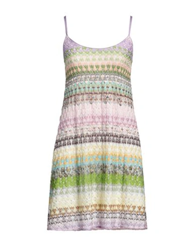 Missoni Woman Mini Dress Green Size 4 Viscose