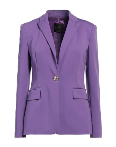 Pinko Woman Blazer Light Purple Size 8 Viscose, Polyamide, Elastane