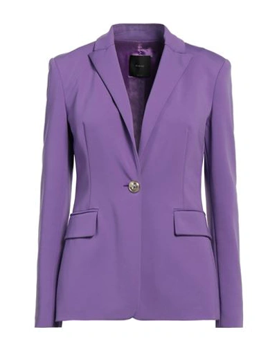 Pinko Woman Blazer Mauve Size 10 Viscose, Polyamide, Elastane In Purple