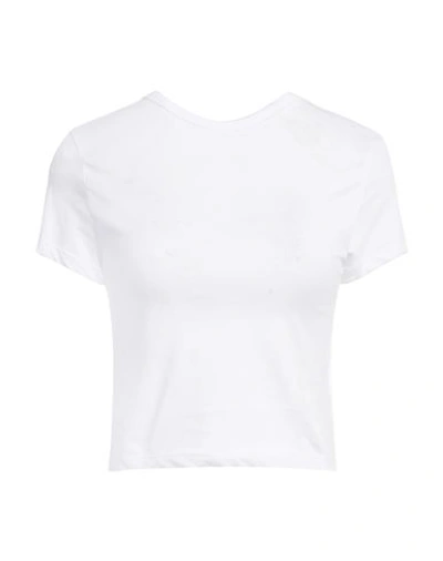 Cristinaeffe Woman T-shirt White Size M Cotton