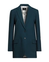 Ps By Paul Smith Ps Paul Smith Woman Blazer Deep Jade Size 8 Wool In Green