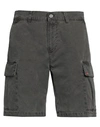 Sundek Man Shorts & Bermuda Shorts Lead Size 32 Cotton In Grey