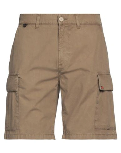 Sundek Man Shorts & Bermuda Shorts Khaki Size 32 Cotton In Beige