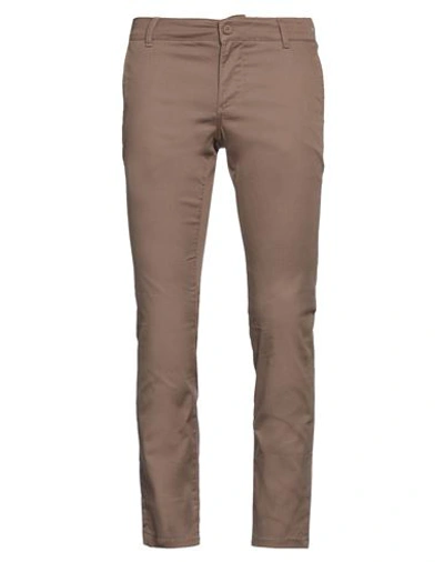 Armani Exchange Man Pants Camel Size 29 Cotton, Elastane In Beige