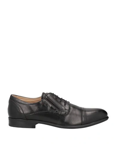 Nero Giardini Man Lace-up Shoes Black Size 11 Leather