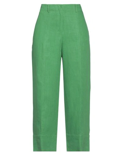 's Max Mara Woman Pants Green Size 10 Linen