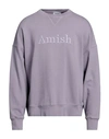 Amish Man Sweater Marigold Size L Acrylic, Mohair Wool, Polyamide In Purple