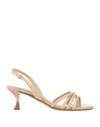 Apepazza Woman Sandals Blush Size 8 Leather, Rubber In Pink