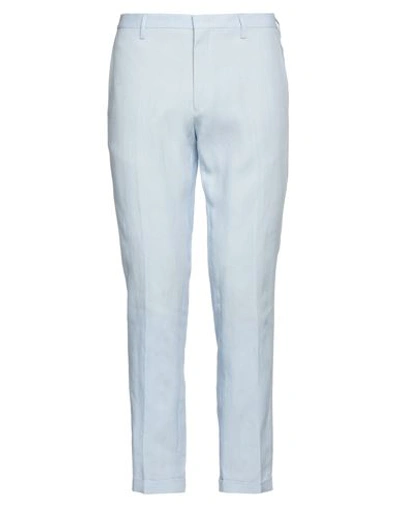 Paul Smith Man Pants Sky Blue Size 34 Linen