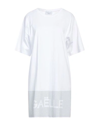 Gaelle Paris Gaëlle Paris Woman Mini Dress White Size 1 Cotton