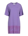 Gaelle Paris Gaëlle Paris Woman Mini Dress Purple Size 1 Cotton
