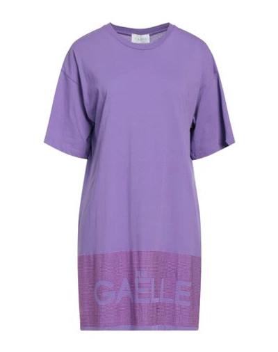Gaelle Paris Gaëlle Paris Woman Mini Dress Purple Size 1 Cotton