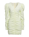 Designers Remix Woman Mini Dress Lime Green Size 8 Cotton, Elastane In Green