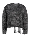 Fabrication Général Paris Woman Sweater Black Size Onesize Cotton, Acrylic In Black