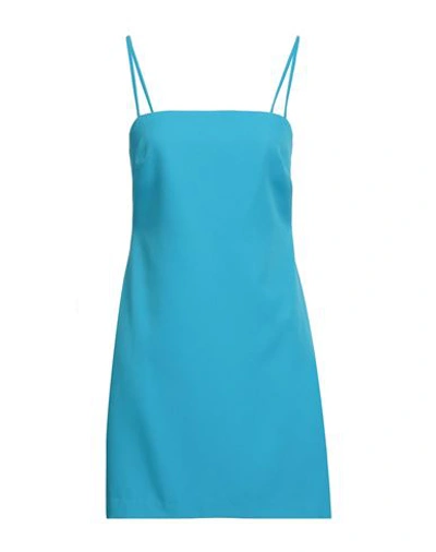 P.a.r.o.s.h P. A.r. O.s. H. Woman Mini Dress Azure Size S Polyester, Elastane In Blue