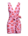 Aniye By Woman Mini Dress Fuchsia Size 4 Polyester, Elastane In Pink