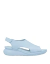 Camper Woman Sandals Sky Blue Size 11 Leather