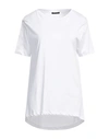 Cristinaeffe Woman T-shirt White Size L Cotton