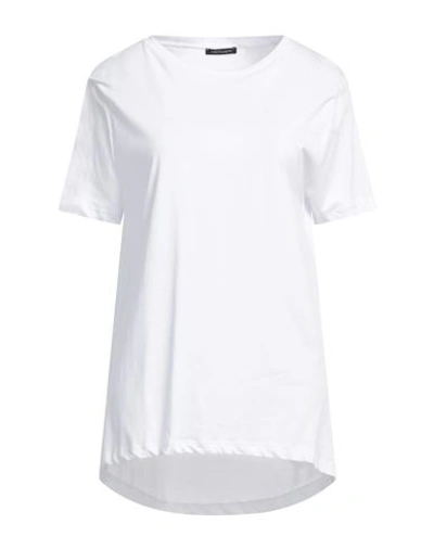 Cristinaeffe Woman T-shirt White Size L Cotton In White