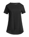 Cristinaeffe Woman T-shirt Black Size L Cotton