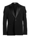 Alexander Mcqueen Man Blazer Black Size 42 Wool In Black