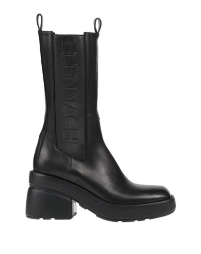 Elena Iachi Woman Boot Black Size 8 Leather