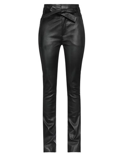 Dna Amsterdam Woman Pants Black Size 3 Leather