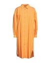 Cristinaeffe Woman Shirt Orange Size M Cotton, Nylon, Elastane