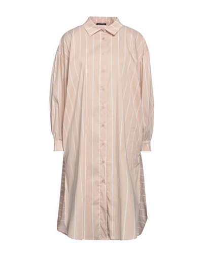 Cristinaeffe Woman Shirt Beige Size M Cotton, Nylon, Elastane