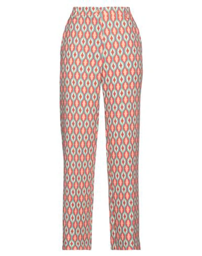 Angela Mele Milano Woman Pants Pink Size L Viscose, Polyester, Elastane In Pink