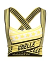 Gaelle Paris Gaëlle Paris Woman Top Yellow Size 0 Viscose, Polyamide In Yellow