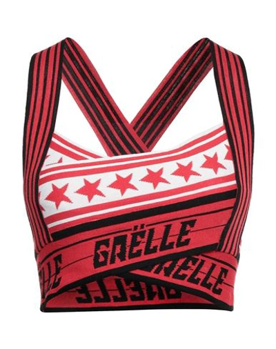 Gaelle Paris Gaëlle Paris Woman Top Red Size 2 Viscose, Polyamide