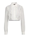Olla Parèg Olla Parég Woman Shirt White Size 8 Polyester, Viscose