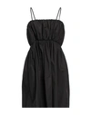 Mariuccia Woman Mini Dress Black Size L Cotton In Black