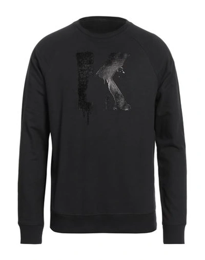 Karl Lagerfeld Man Sweatshirt Black Size M Cotton, Polyester