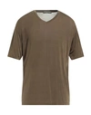 Daniele Fiesoli Man T-shirt Cocoa Size Xl Cupro, Elastane In Brown