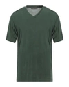 Daniele Fiesoli Man T-shirt Military Green Size L Cupro, Elastane