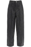 ROTATE BIRGER CHRISTENSEN JEANS WITH SEQUINED STRIPES
