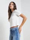 L Agence Ressi Short-sleeve Tee In White
