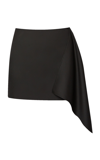 Erdem Wool Mini Skirt In Black